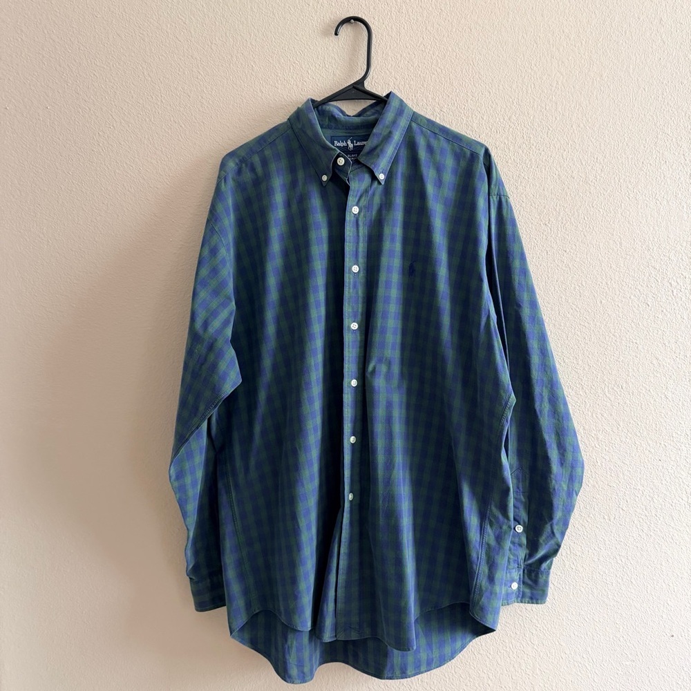 Ralph Lauren Blake Tartan Plaid Button Down